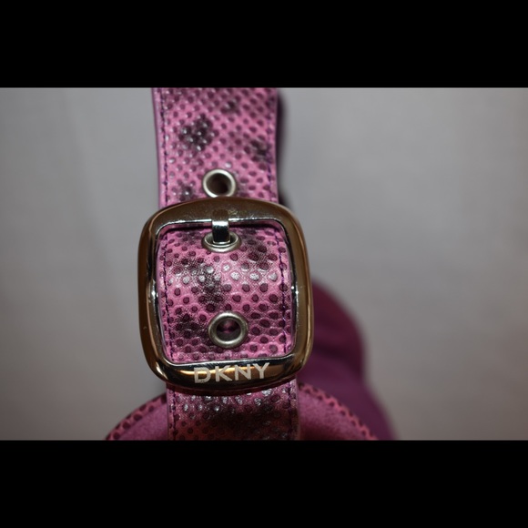 DKNY pink and print handbag - Picture 4 of 8